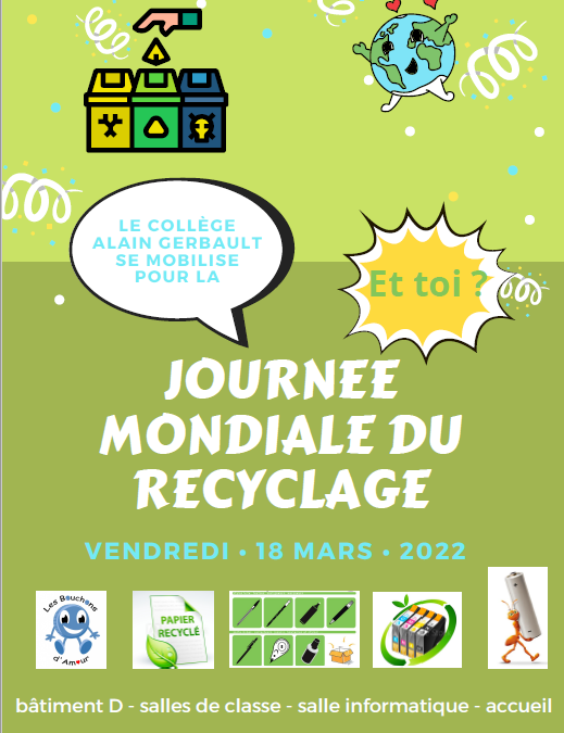 18 mars, journée mondiale du recyclage